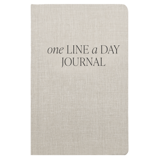 Tan One Line A Day Memory Journal