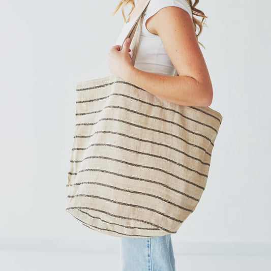 Chloe Striped Tote