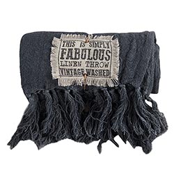 Linen Patch Throw